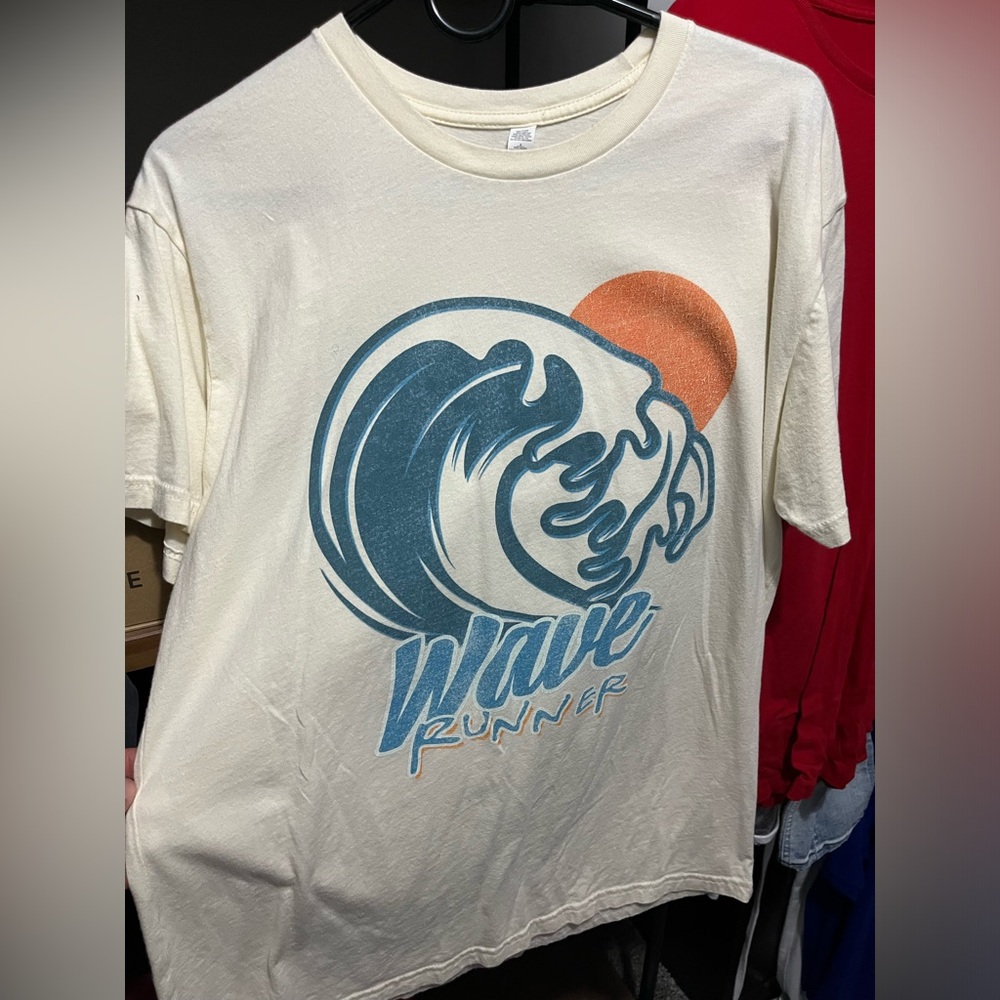Cream Yeezy Wave Runner Tee